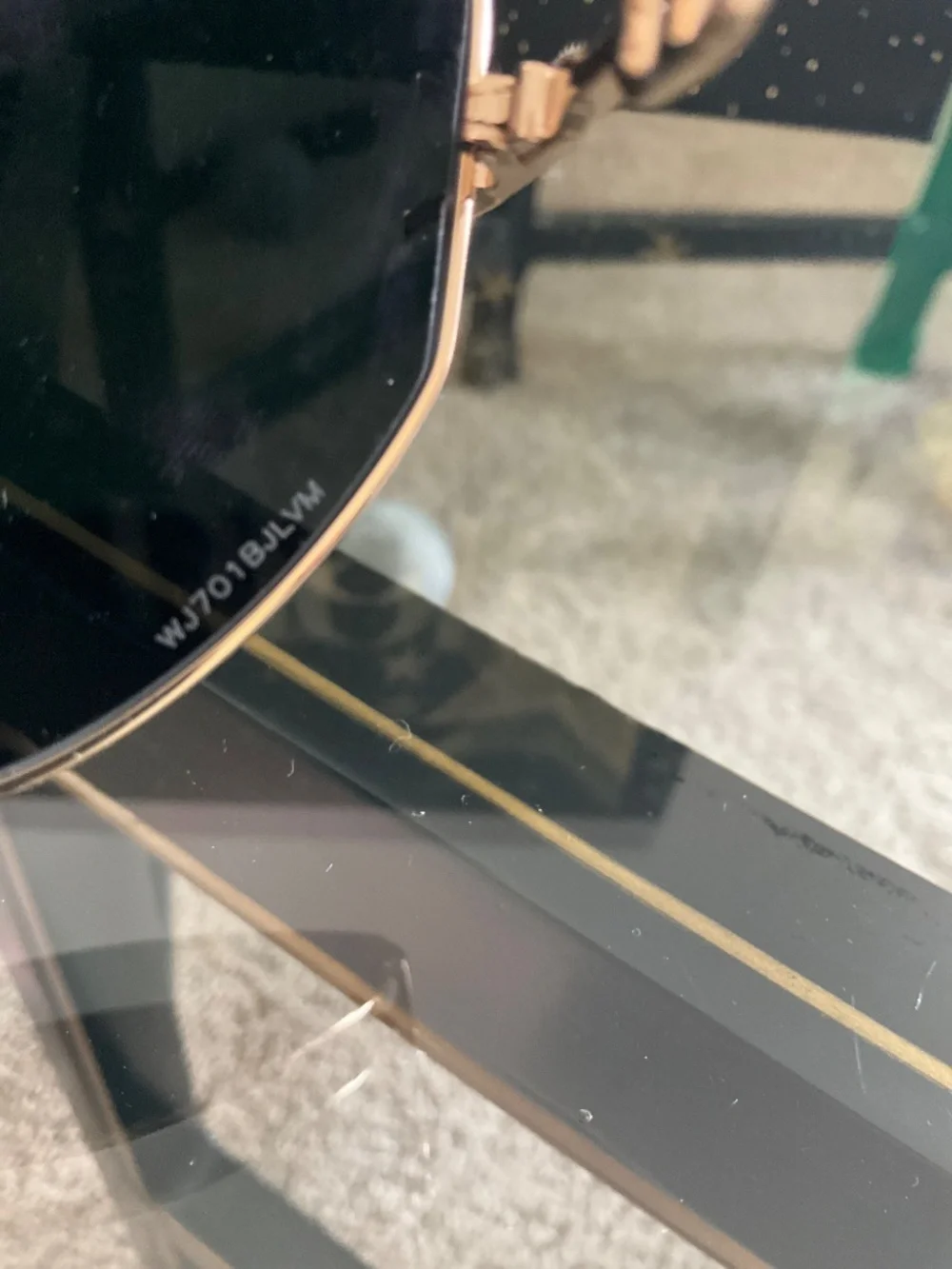DIOR Gold Frame Gipsy 1 J5G2K Cat Eye Sunglasses - Picture 9 of 10